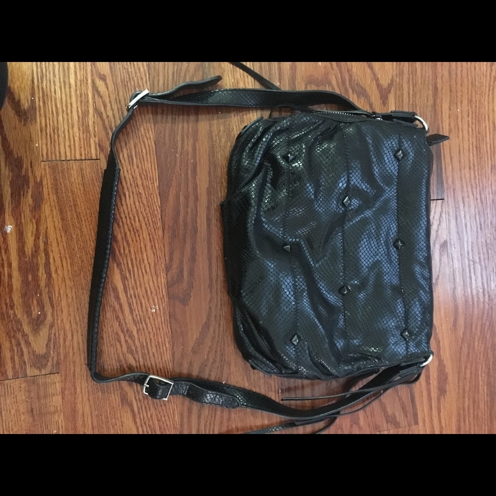 Botkier Black Studded Leather Crossbody